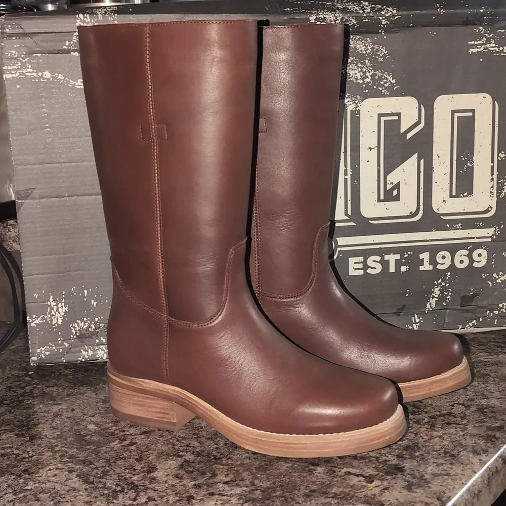 Dingo Men's Brown Dutton Leather Boots
